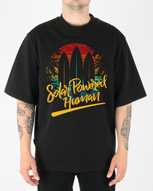 T-shirt Design by O_O NIZAL O_O for SOLAR POWERED HUMAN LLC | Design: #32809549