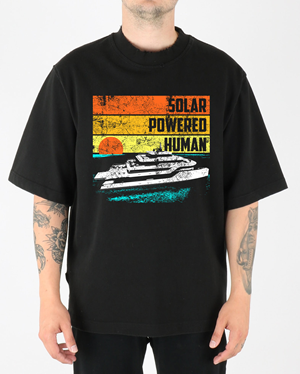 T-shirt Design by O_O NIZAL O_O for SOLAR POWERED HUMAN LLC | Design: #32809640