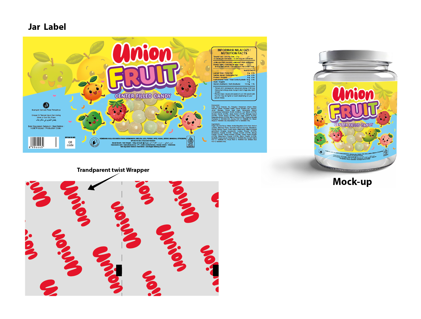 Packaging Design by Mavis Goh for PT. Union Confectionery | Design #32813686