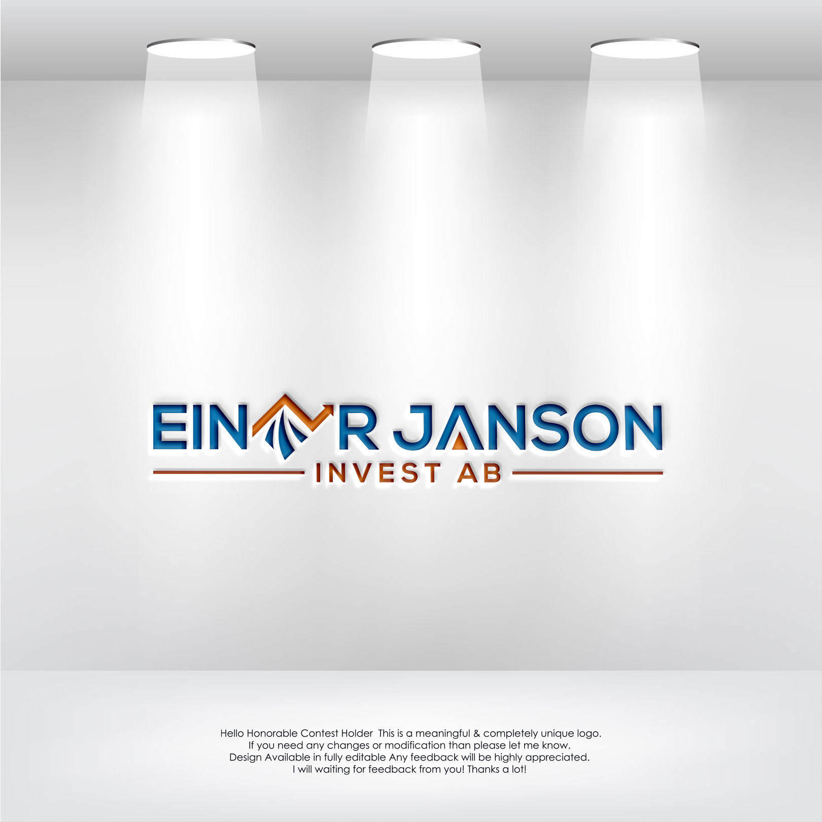 Design de Logo par LogoEon pour Einar Janson Invest AB | Design #32783241