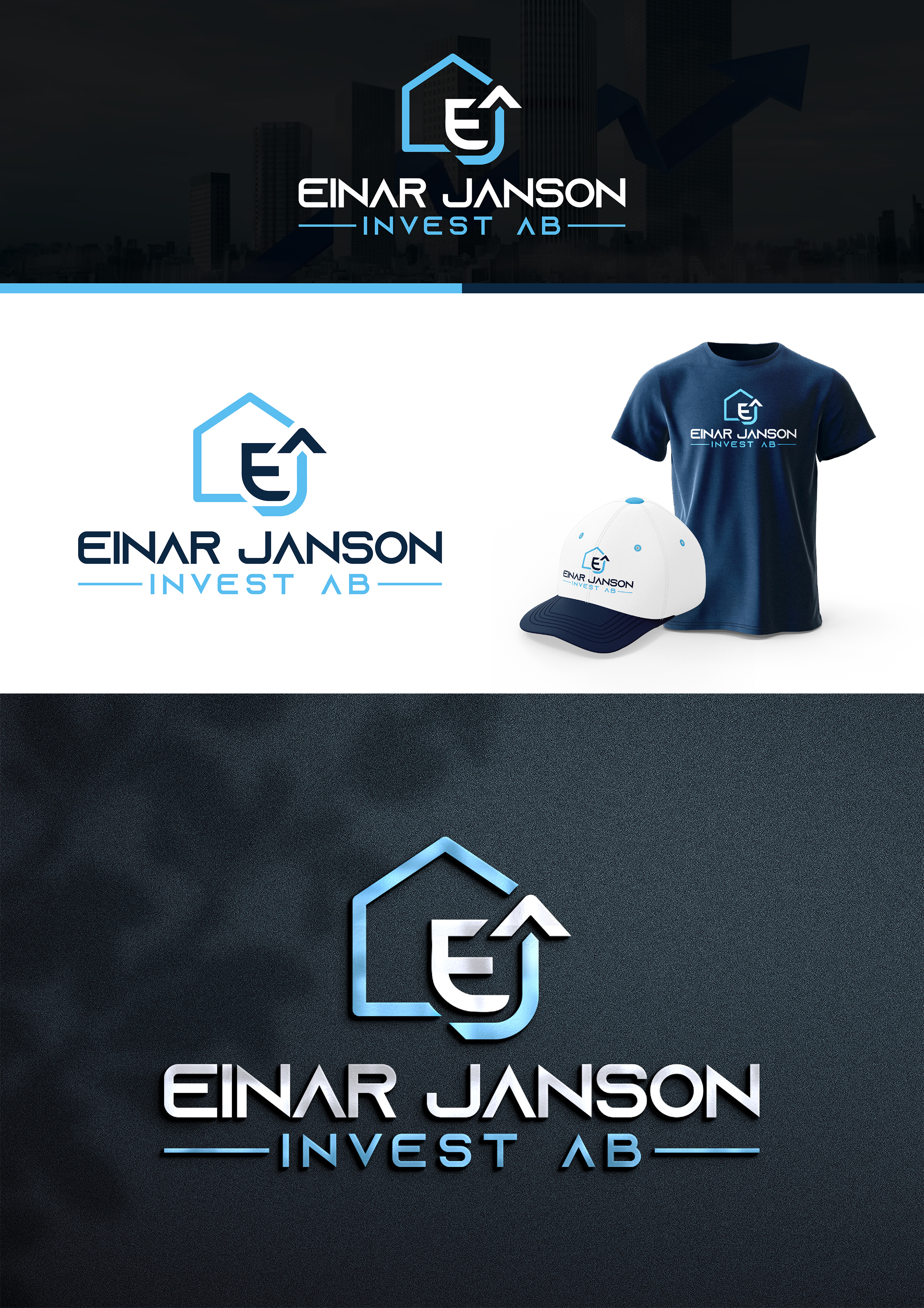 Logo Design by Design Athics for Einar Janson Invest AB | Design #32771241