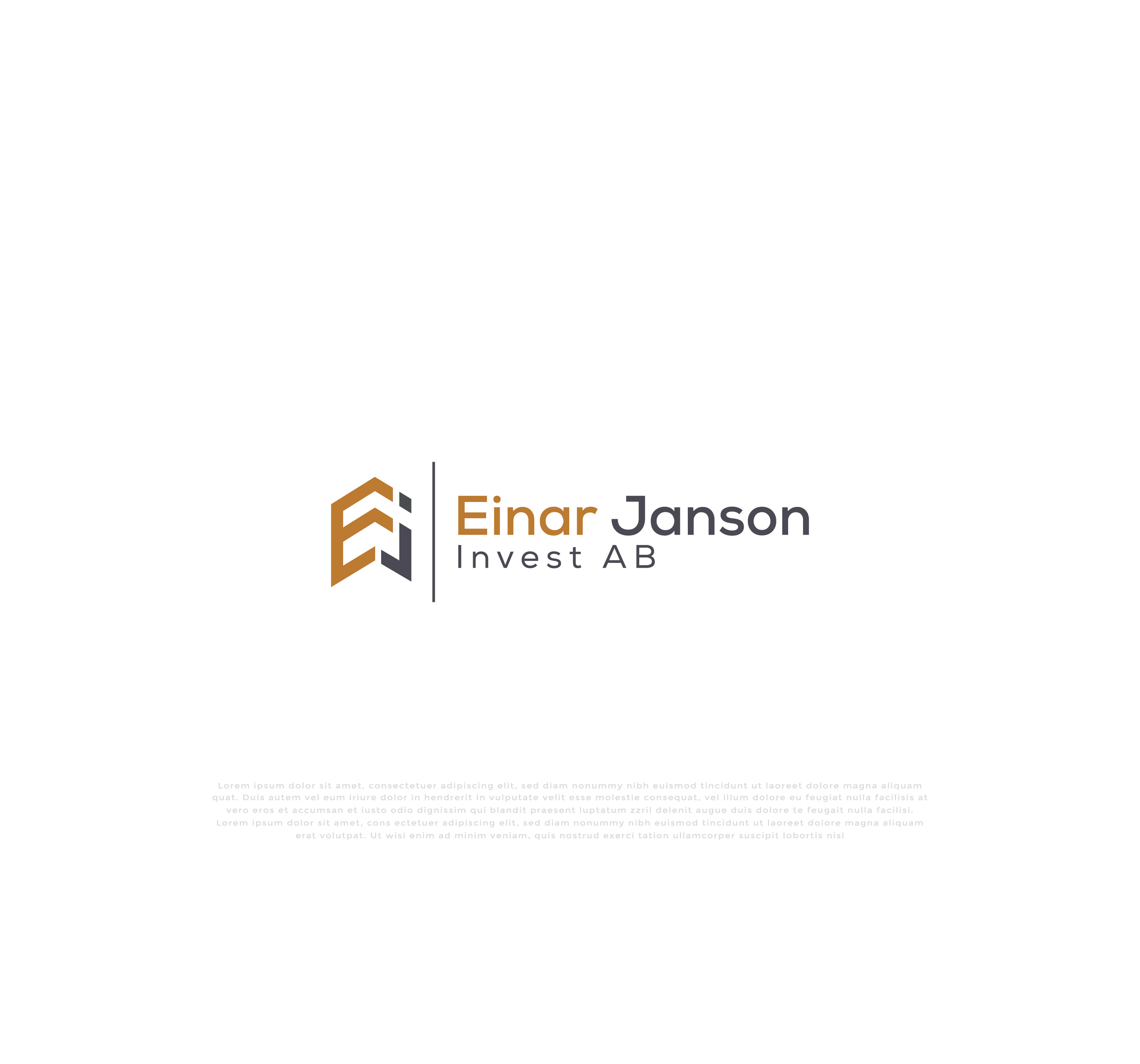 Logo Design by mehedi.h for Einar Janson Invest AB | Design #32770382