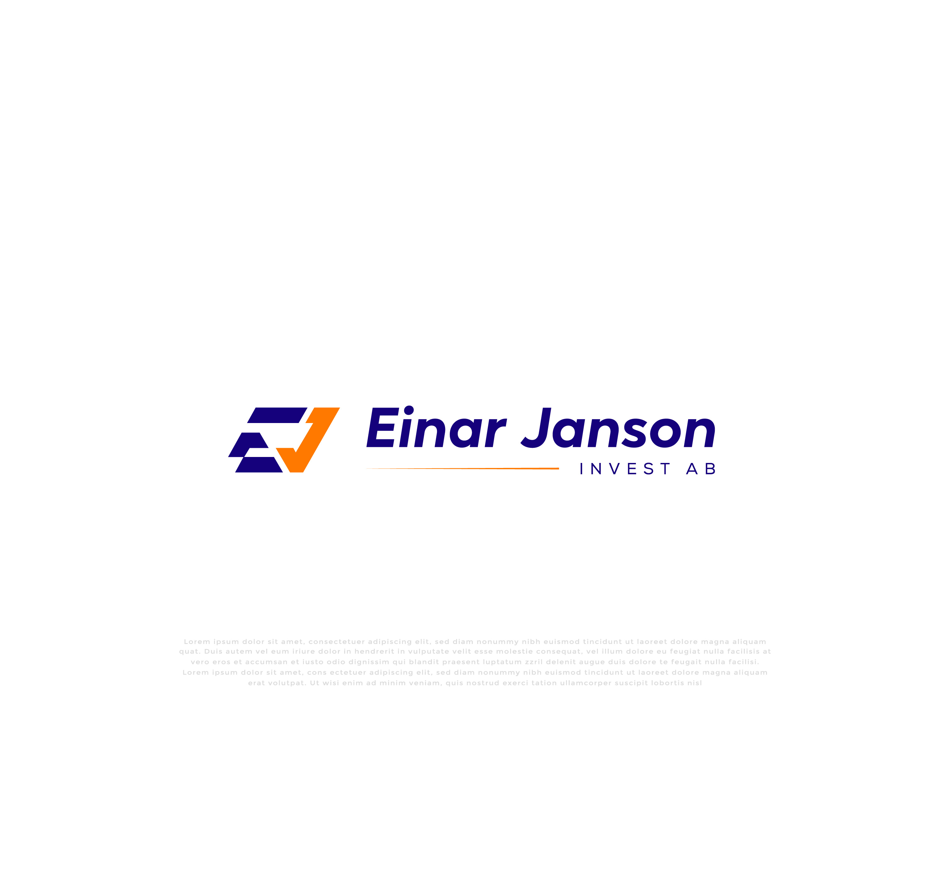 Logo-Design von mehedi.h für Einar Janson Invest AB | Design #32774304
