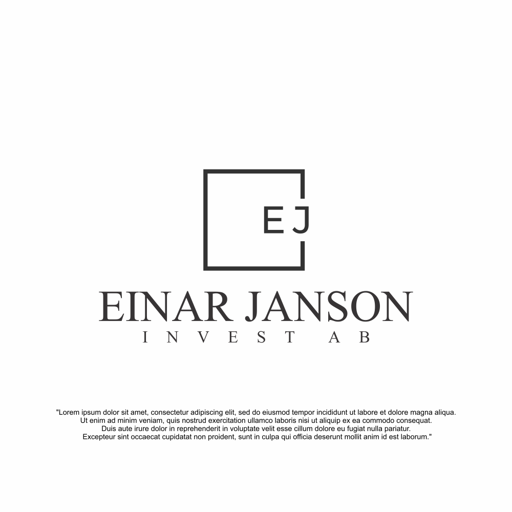 Logo Design by Astriella21 for Einar Janson Invest AB | Design #32777906