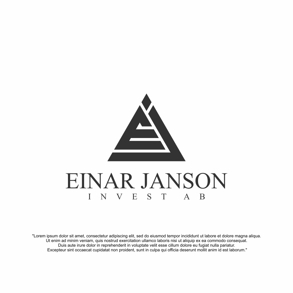 Logo Design by Astriella21 for Einar Janson Invest AB | Design #32777917