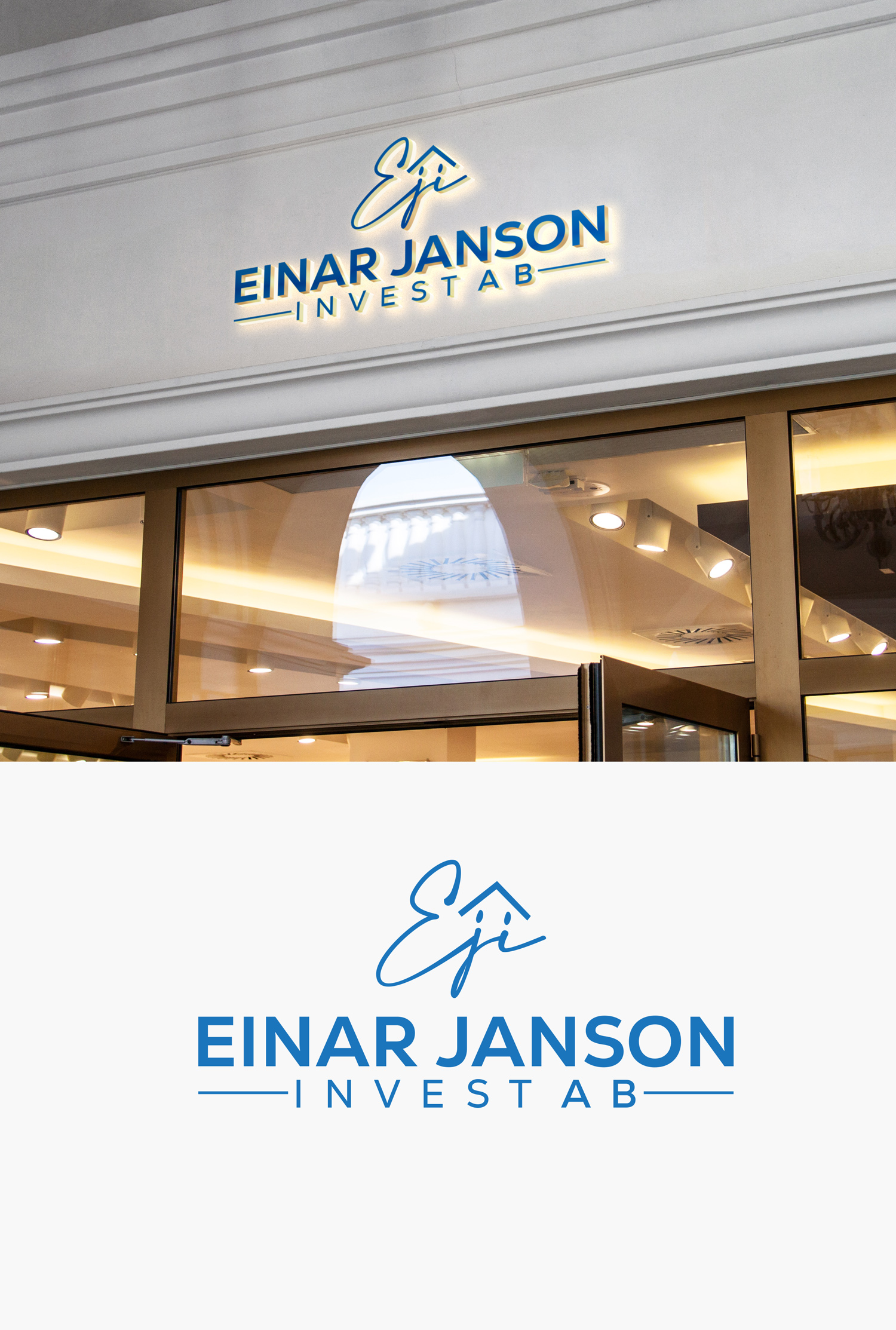Diseño de Logo por M Art & Design para Einar Janson Invest AB | Diseño #32770161