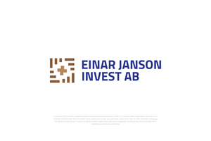 Logo Design by vramar.roy for Einar Janson Invest AB | Design #32774215