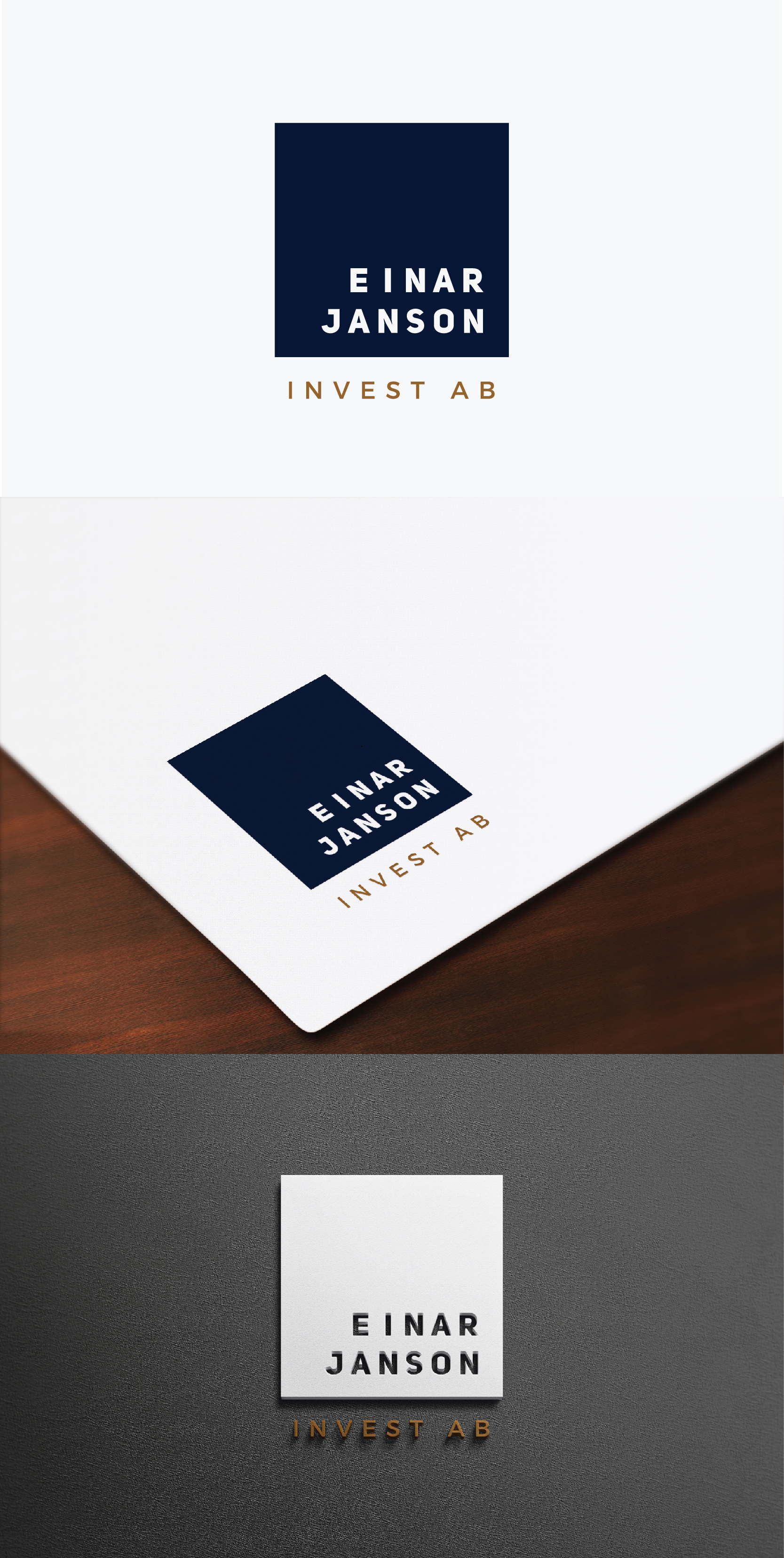Diseño de Logo por IMilenovic para Einar Janson Invest AB | Diseño #32770738