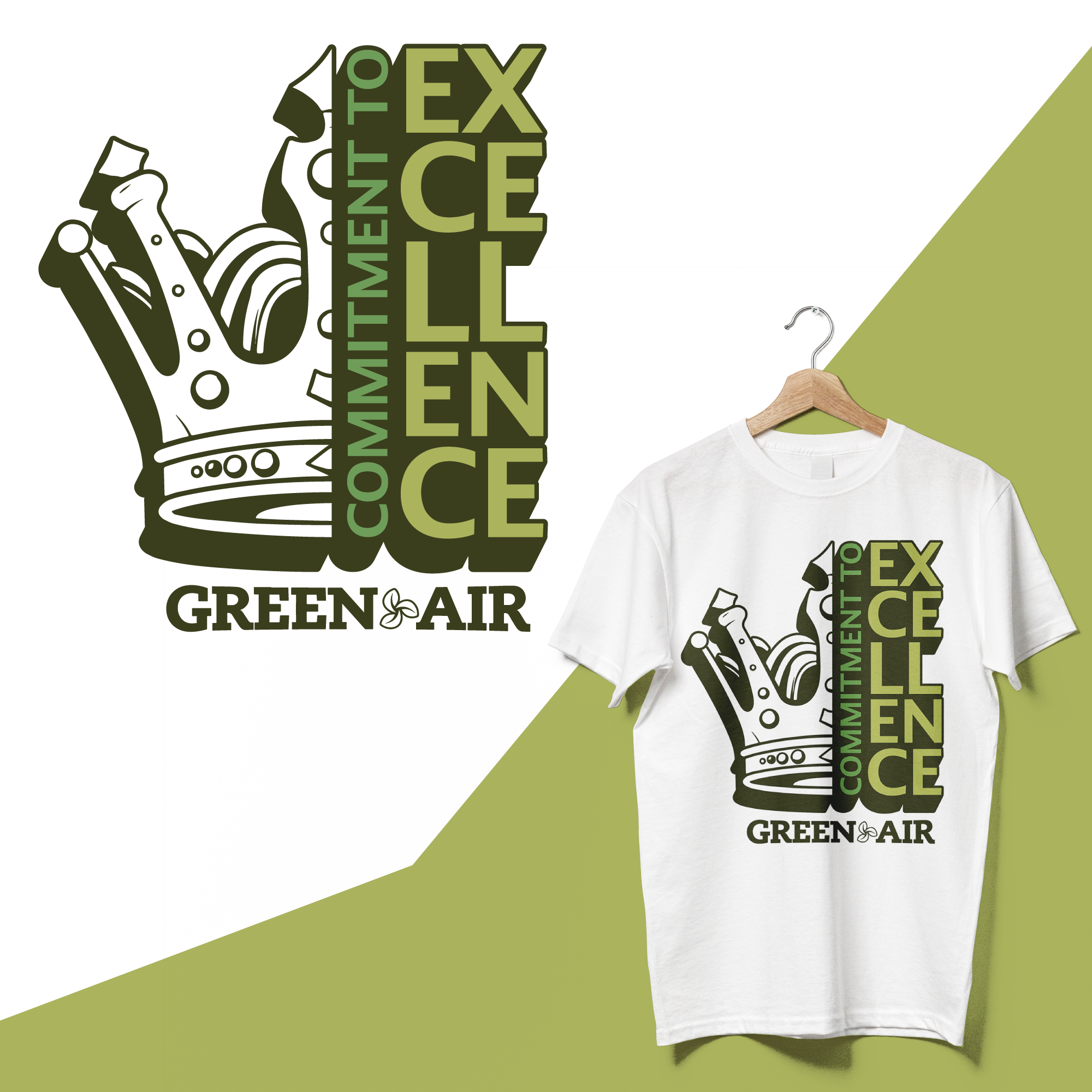 T-shirt Design by Di3goAngelo for Green Air, Inc. | Design #32778390