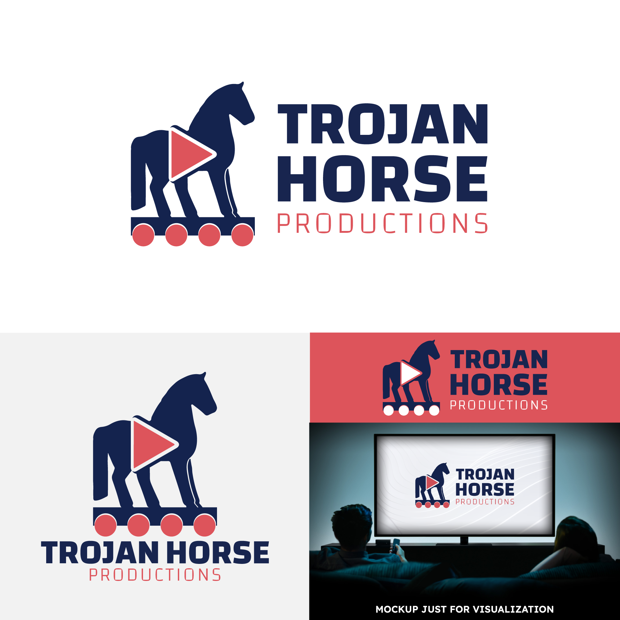 Diseño de Logo por Di3goAngelo para Trojan Horse Productions | Diseño #32777278