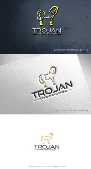 Logo Design by zebronicgraphic for Trojan Horse Productions | Design: #32775474