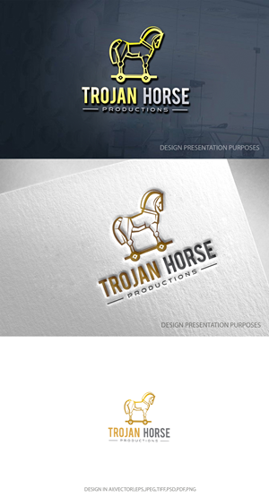 Logo Design by zebronicgraphic for Trojan Horse Productions | Design: #32777359