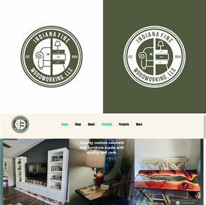 Logo Design by BEANDESIGN^_^ for Indiana Fine Woodworking, LLC | Design: #32780852