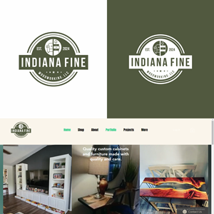 Logo Design by BEANDESIGN^_^ for Indiana Fine Woodworking, LLC | Design: #32780853