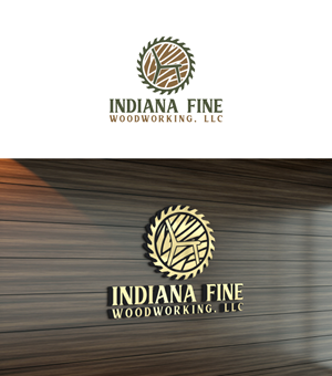 Logo Design by Ahnaf Labib for Indiana Fine Woodworking, LLC | Design: #32778937