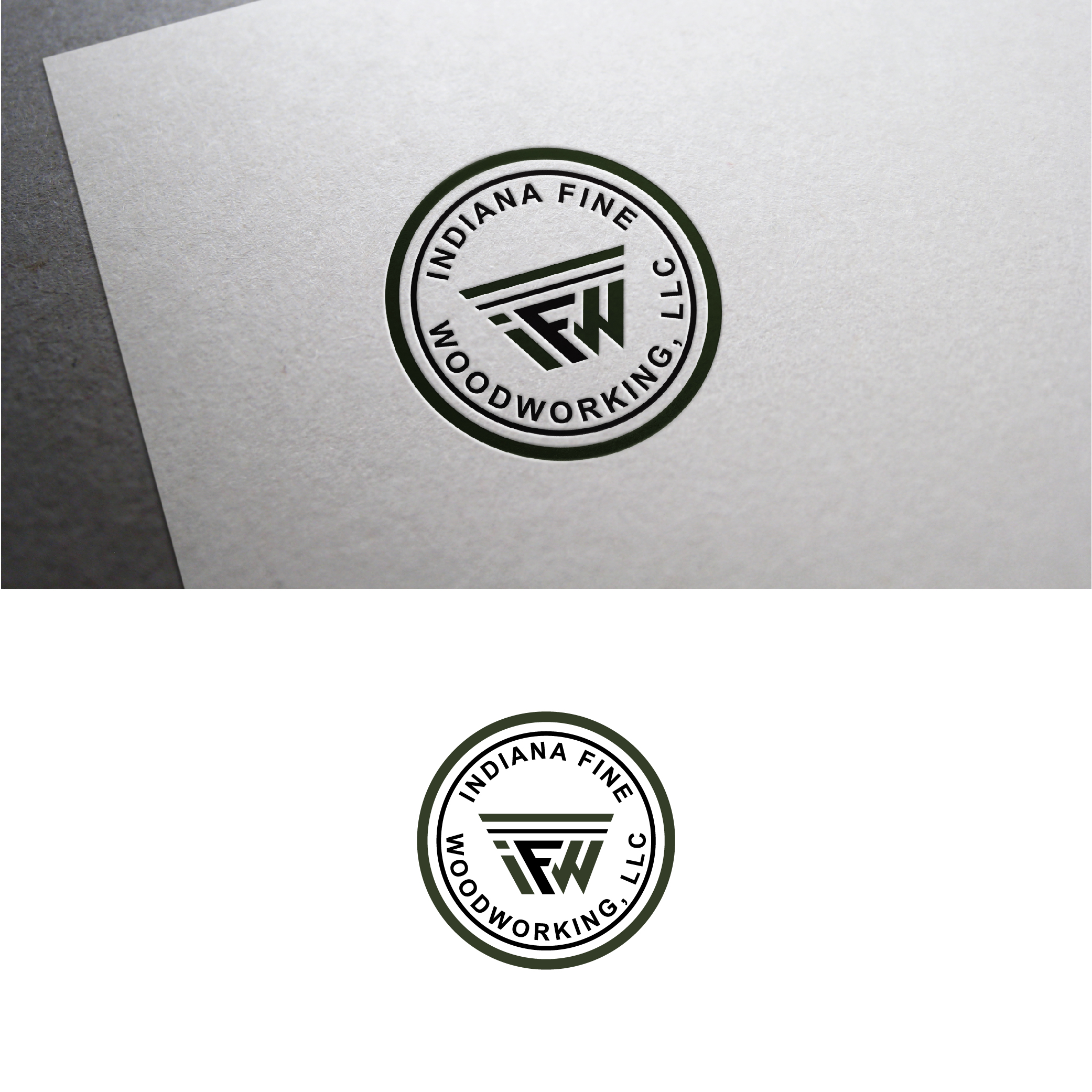 Logo Design by creativemood438 for Indiana Fine Woodworking, LLC | Design #32813634
