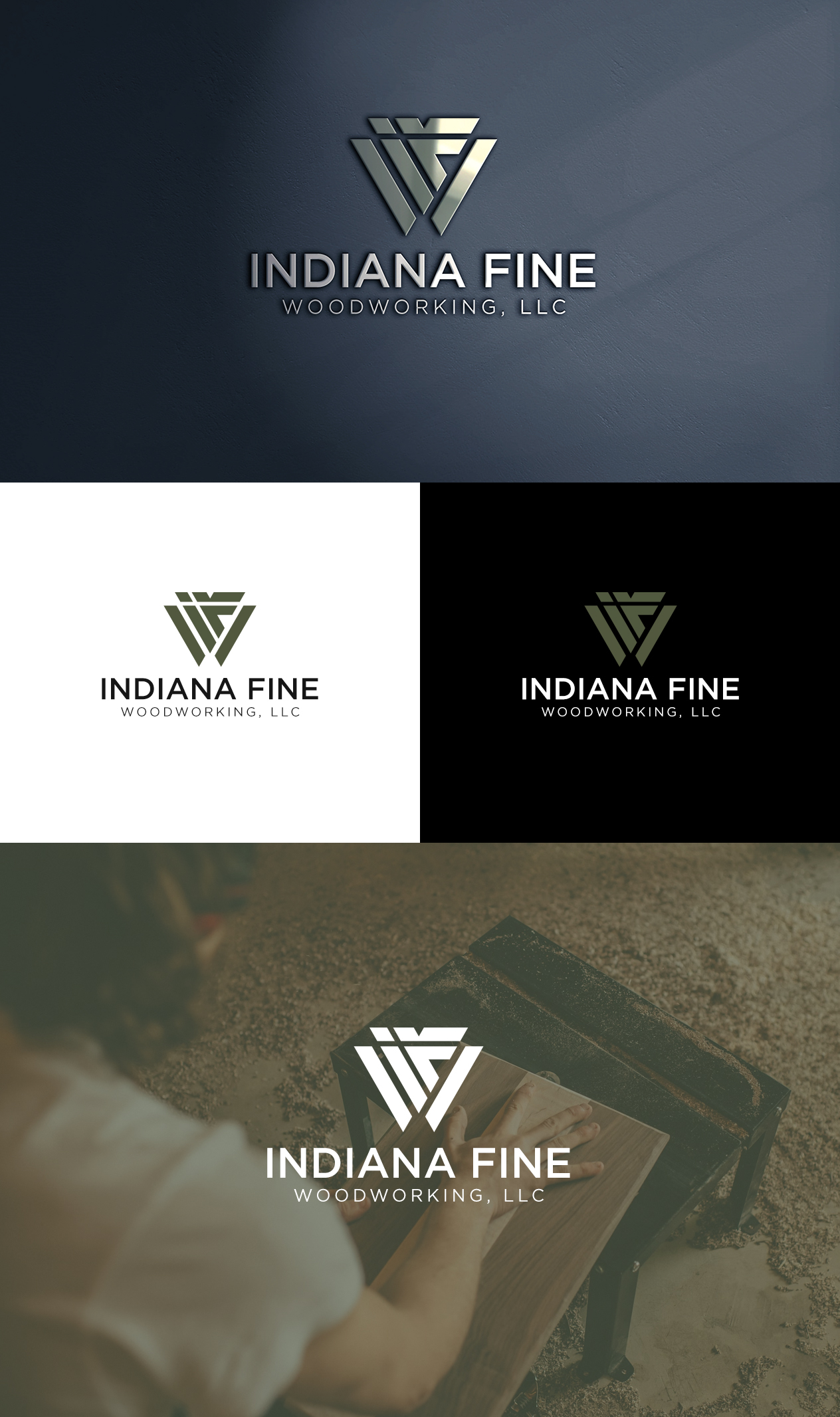 Logo Design by BehindSymbols for Indiana Fine Woodworking, LLC | Design #32791777