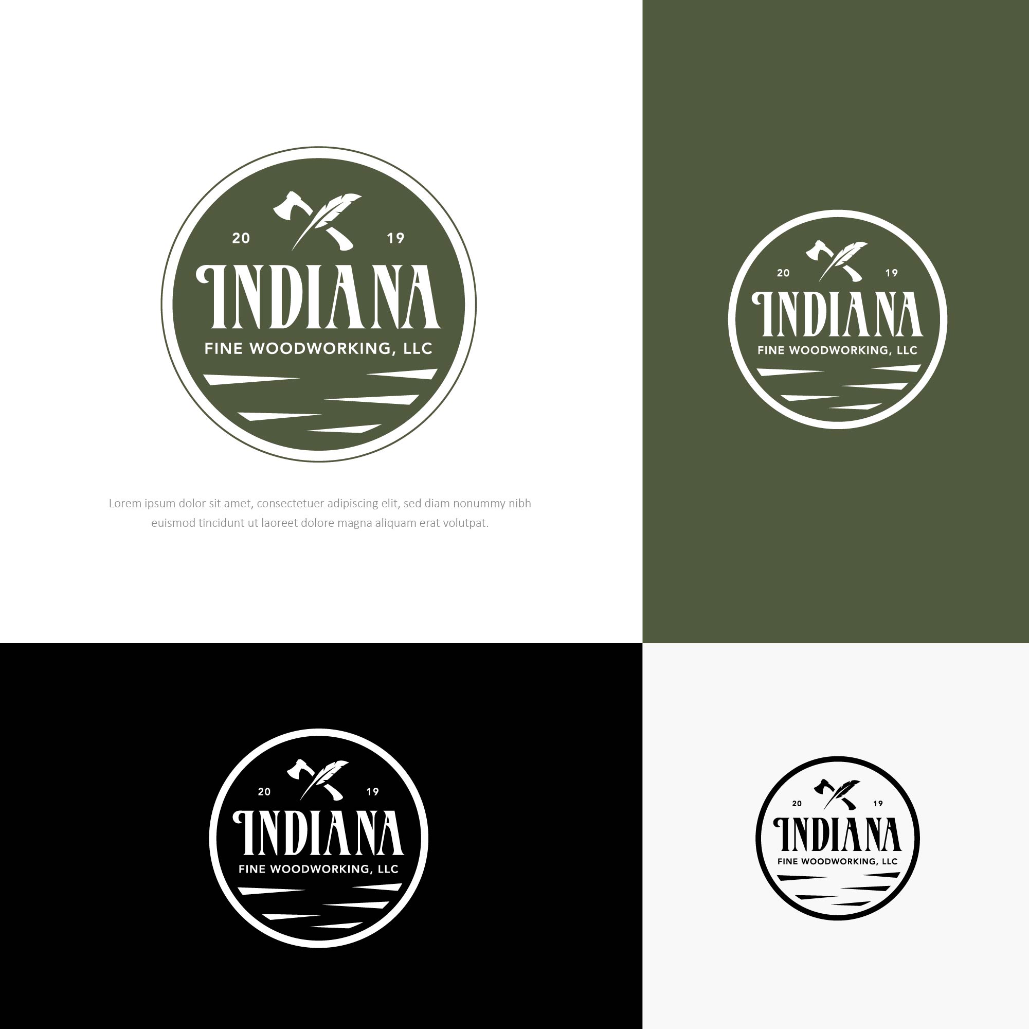 Logo Design by Transformed Design Inc. for Indiana Fine Woodworking, LLC | Design #32787578