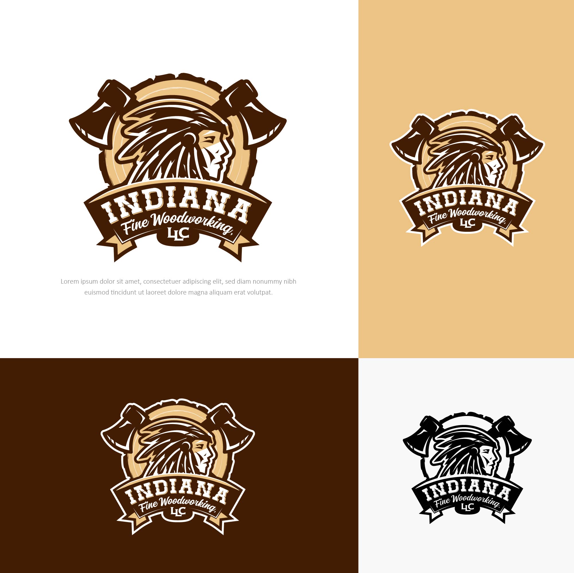 Logo Design by Transformed Design Inc. for Indiana Fine Woodworking, LLC | Design #32787579