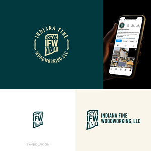 Logo Design by Arjuna Design for Indiana Fine Woodworking, LLC | Design: #32783093