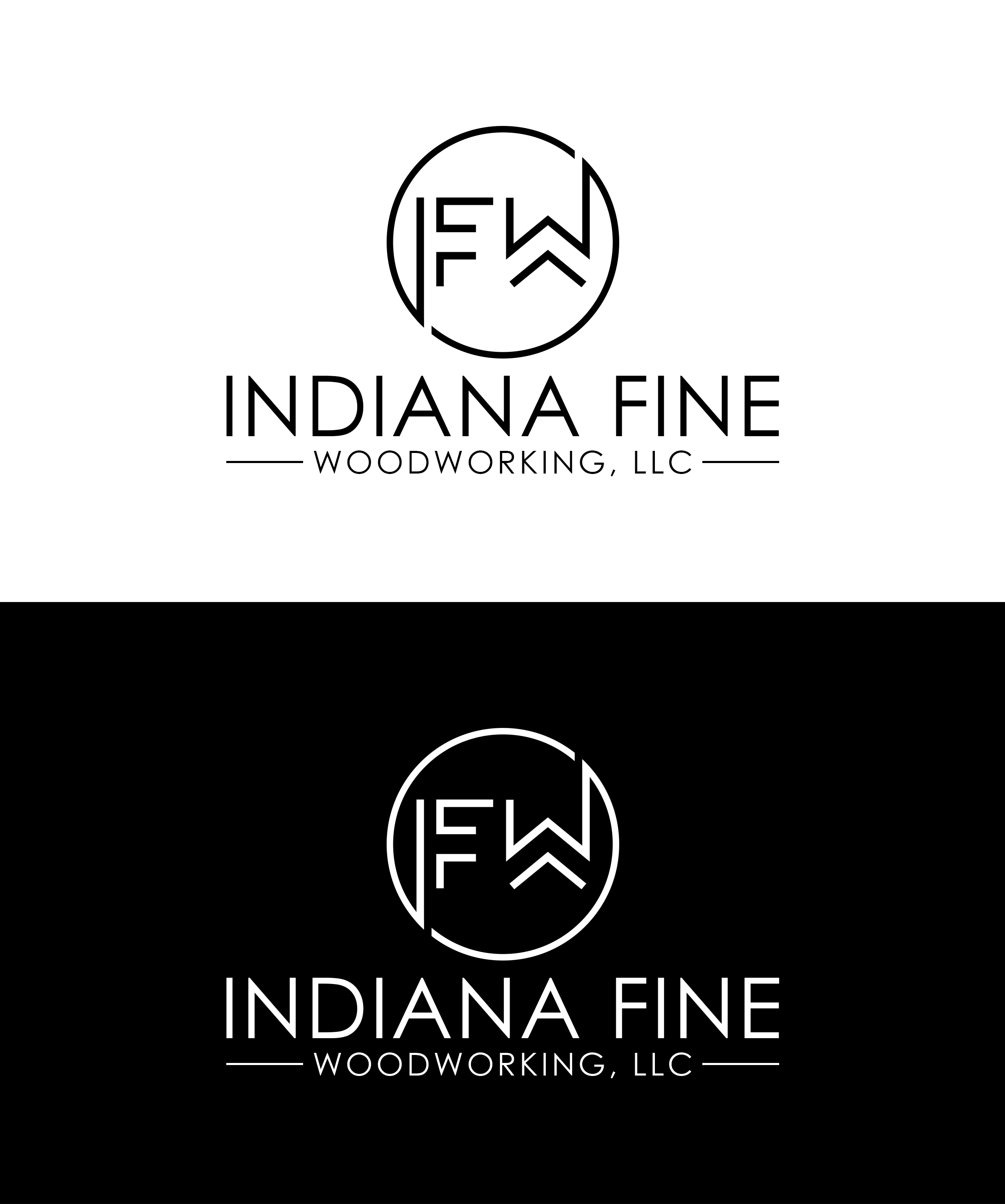 Logo Design by Soonia for Indiana Fine Woodworking, LLC | Design #32776481