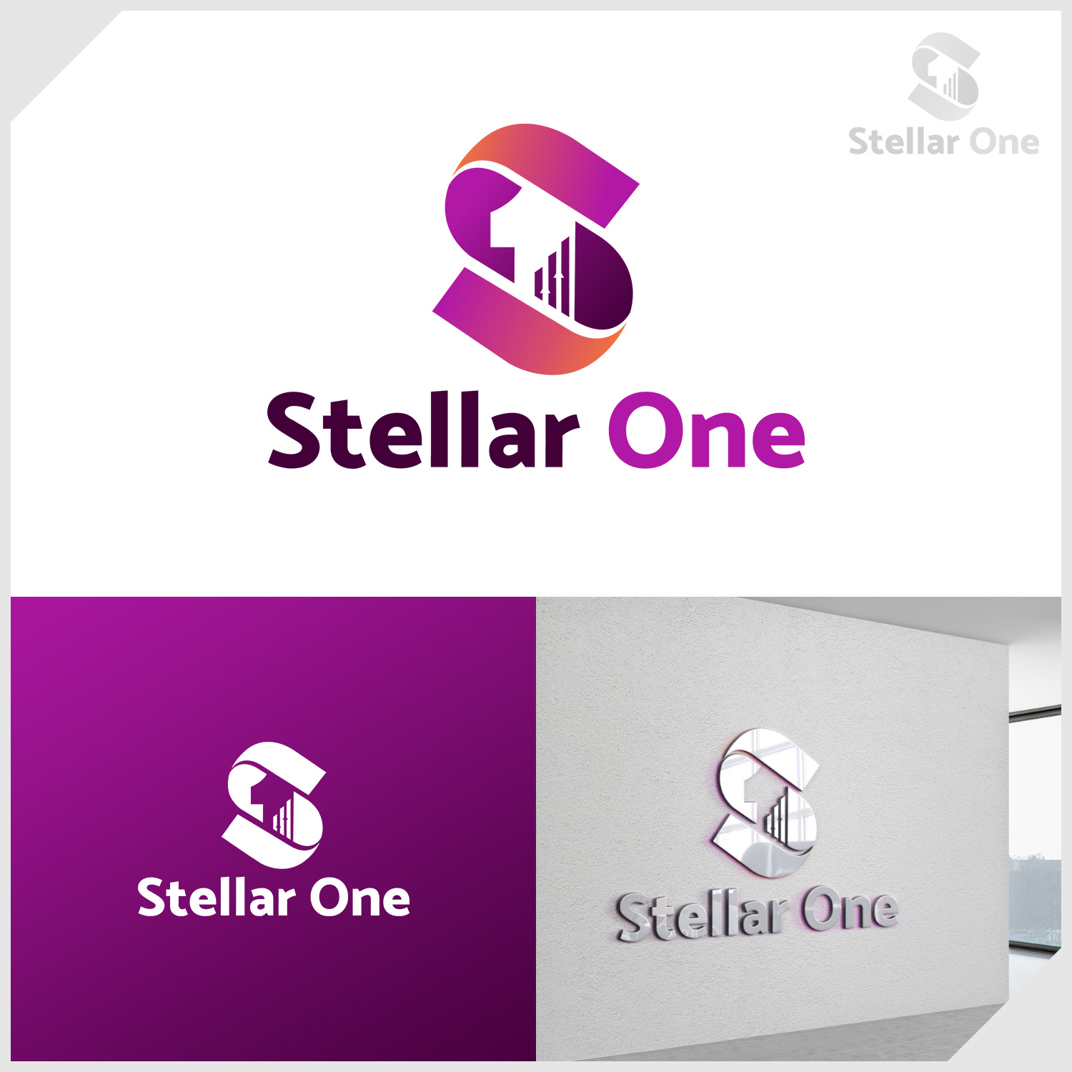 Logo Design by IDesign1606 for Stellar One Incorporated | Design #32792318