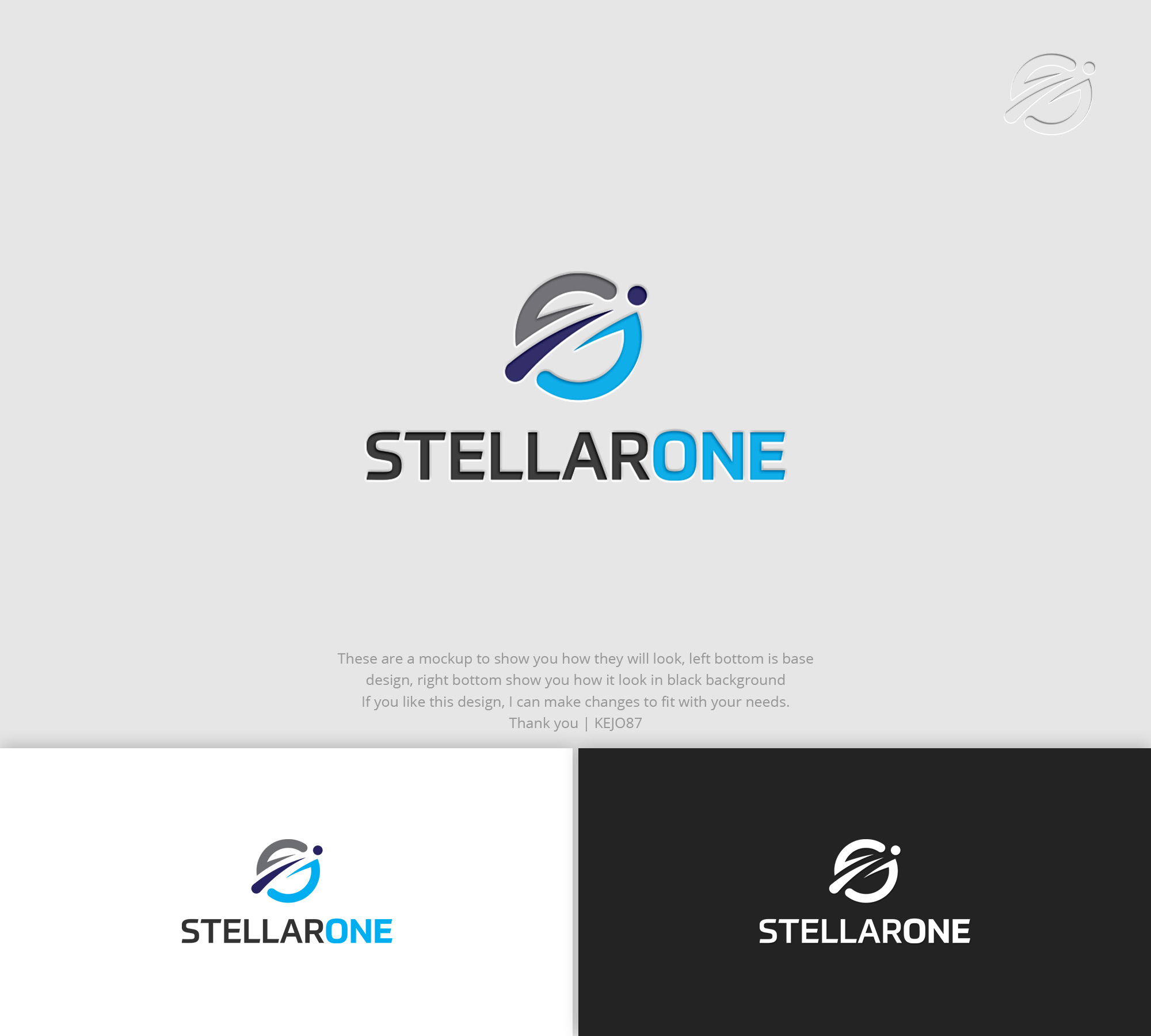 Logo Design by Kejo87 for Stellar One Incorporated | Design #32777362
