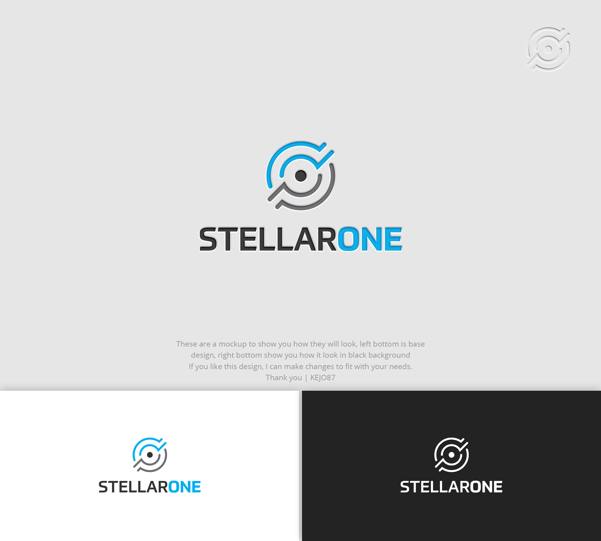Logo Design by Kejo87 for Stellar One Incorporated | Design #32777436
