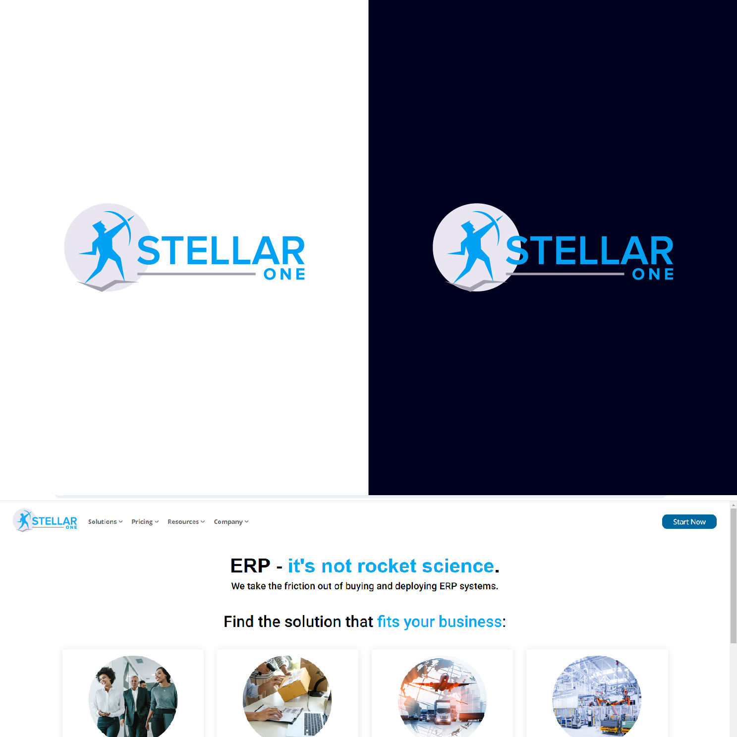 Logo Design by 4tech services for Stellar One Incorporated | Design #32777964