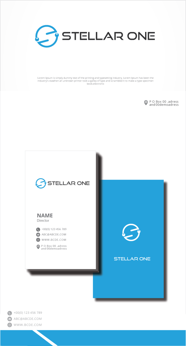 Logo Design by zebronicgraphic for Stellar One Incorporated | Design #32785687