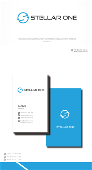 Logo Design by zebronicgraphic for Stellar One Incorporated | Design: #32785687