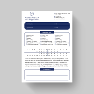 Stationery Design by Expert Bappy for West Palm Beach Oral and Maxillofacial Surgery | Design: #32805631