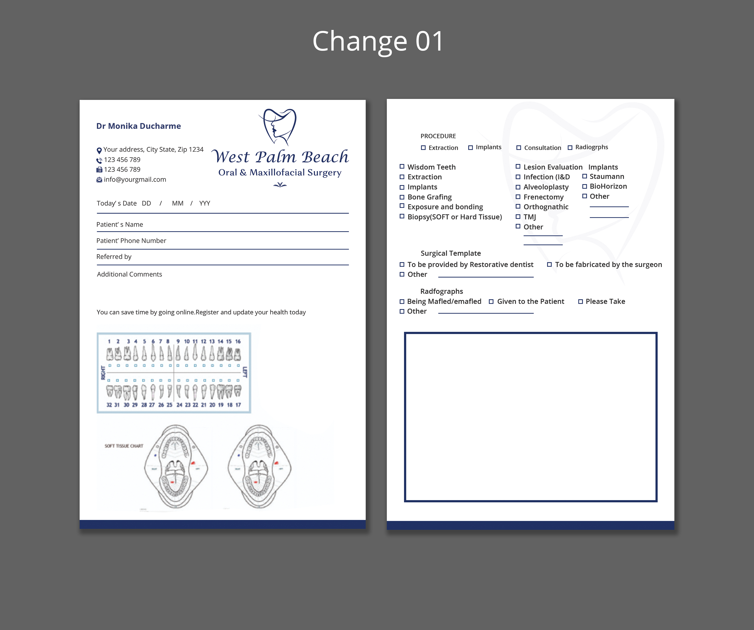 Stationery Design by Expert Bappy for West Palm Beach Oral and Maxillofacial Surgery | Design #32808756