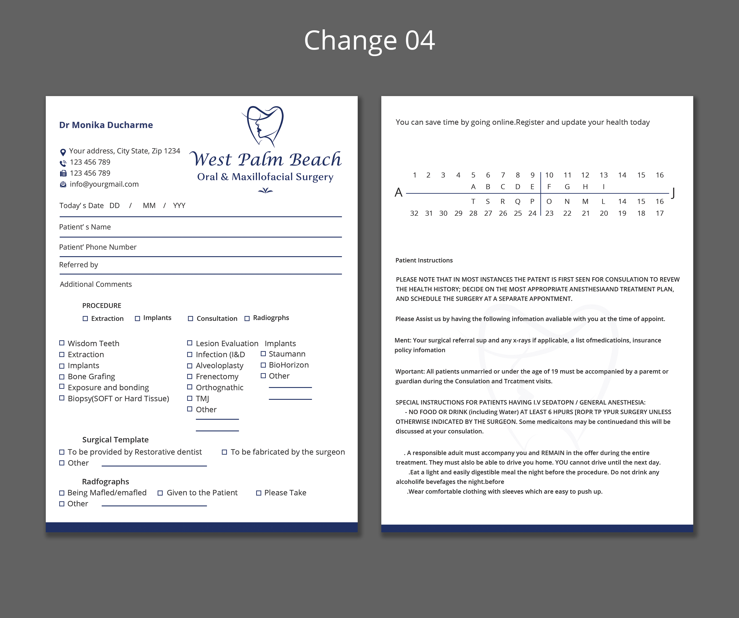 Stationery Design by Expert Bappy for West Palm Beach Oral and Maxillofacial Surgery | Design #32813167
