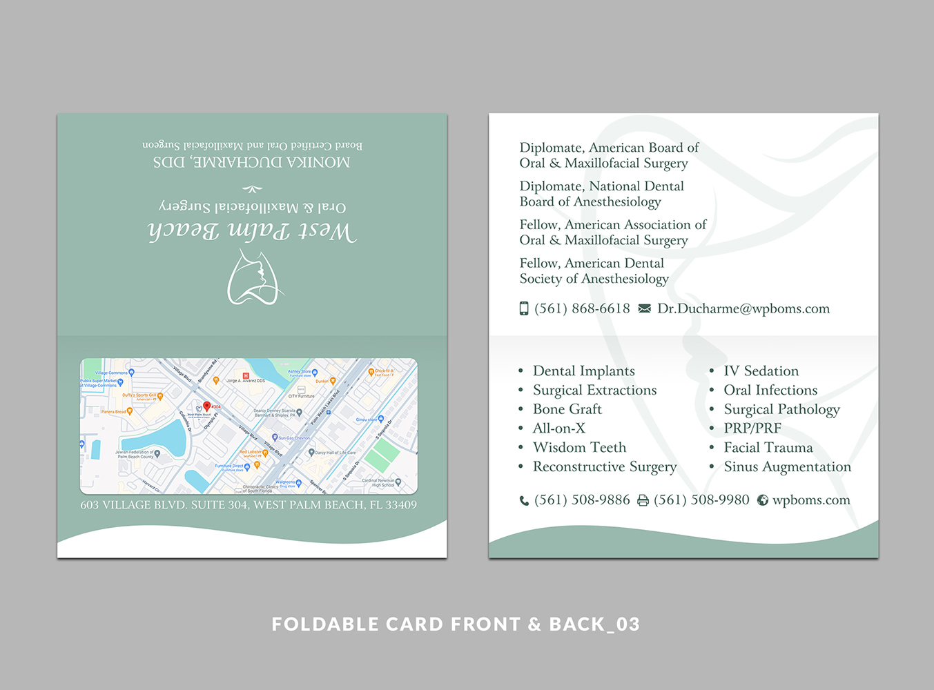 Stationery Design by Sun Moon Graphic Designer for West Palm Beach Oral and Maxillofacial Surgery | Design #33257744