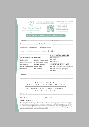 Stationery Design by Sun Moon Graphic Designer for West Palm Beach Oral and Maxillofacial Surgery | Design: #33257745
