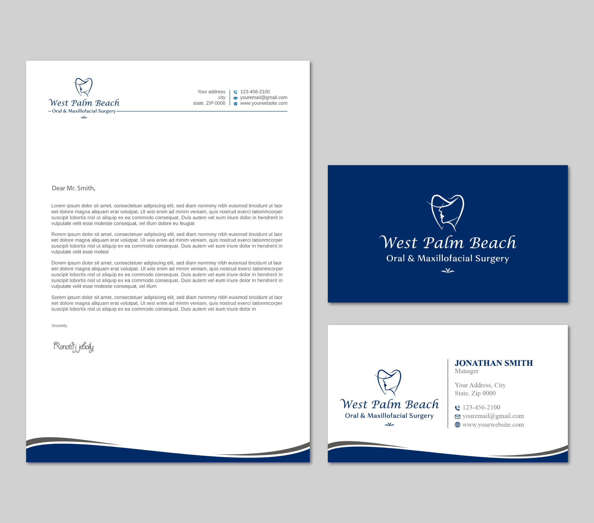 Schreibwaren-Design von LAXMI DESIGNHUB für West Palm Beach Oral and Maxillofacial Surgery | Design #32785019