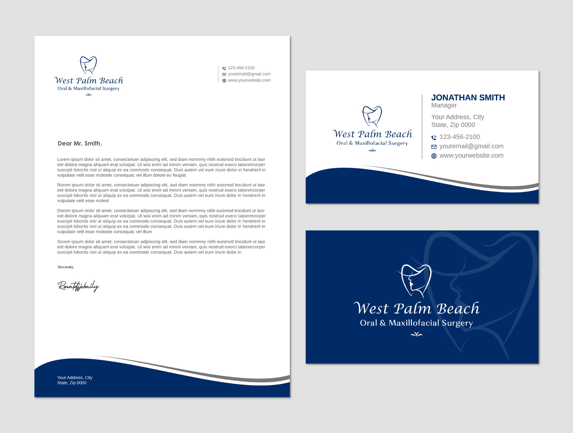 Schreibwaren-Design von LAXMI DESIGNHUB für West Palm Beach Oral and Maxillofacial Surgery | Design #32785447