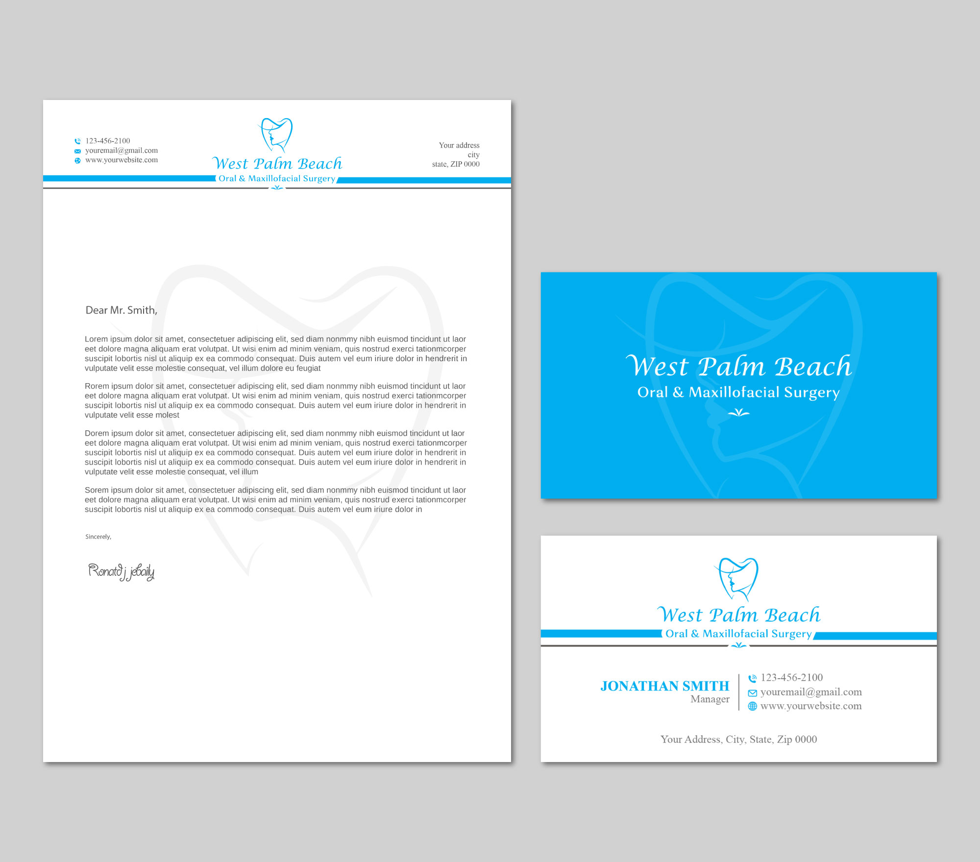 Schreibwaren-Design von LAXMI DESIGNHUB für West Palm Beach Oral and Maxillofacial Surgery | Design #32798381
