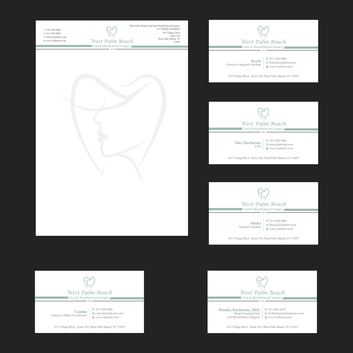 Diseño de Papelería por LAXMI DESIGNHUB para West Palm Beach Oral and Maxillofacial Surgery | Diseño #33258038
