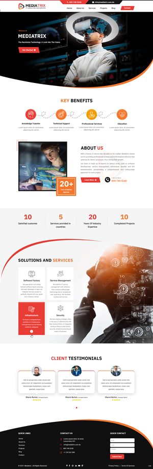 Web Design par pb pour Mediatrix | Design : #32794975
