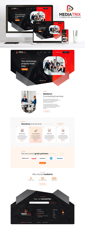 Web Design by Ved Web Services for Mediatrix | Design #32801571