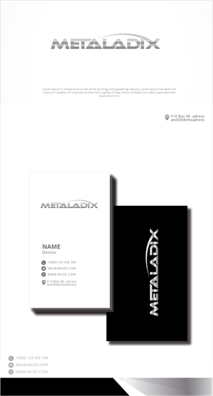 Diseño de Logo por zebronicgraphic para METALADIX | Diseño: #32833689