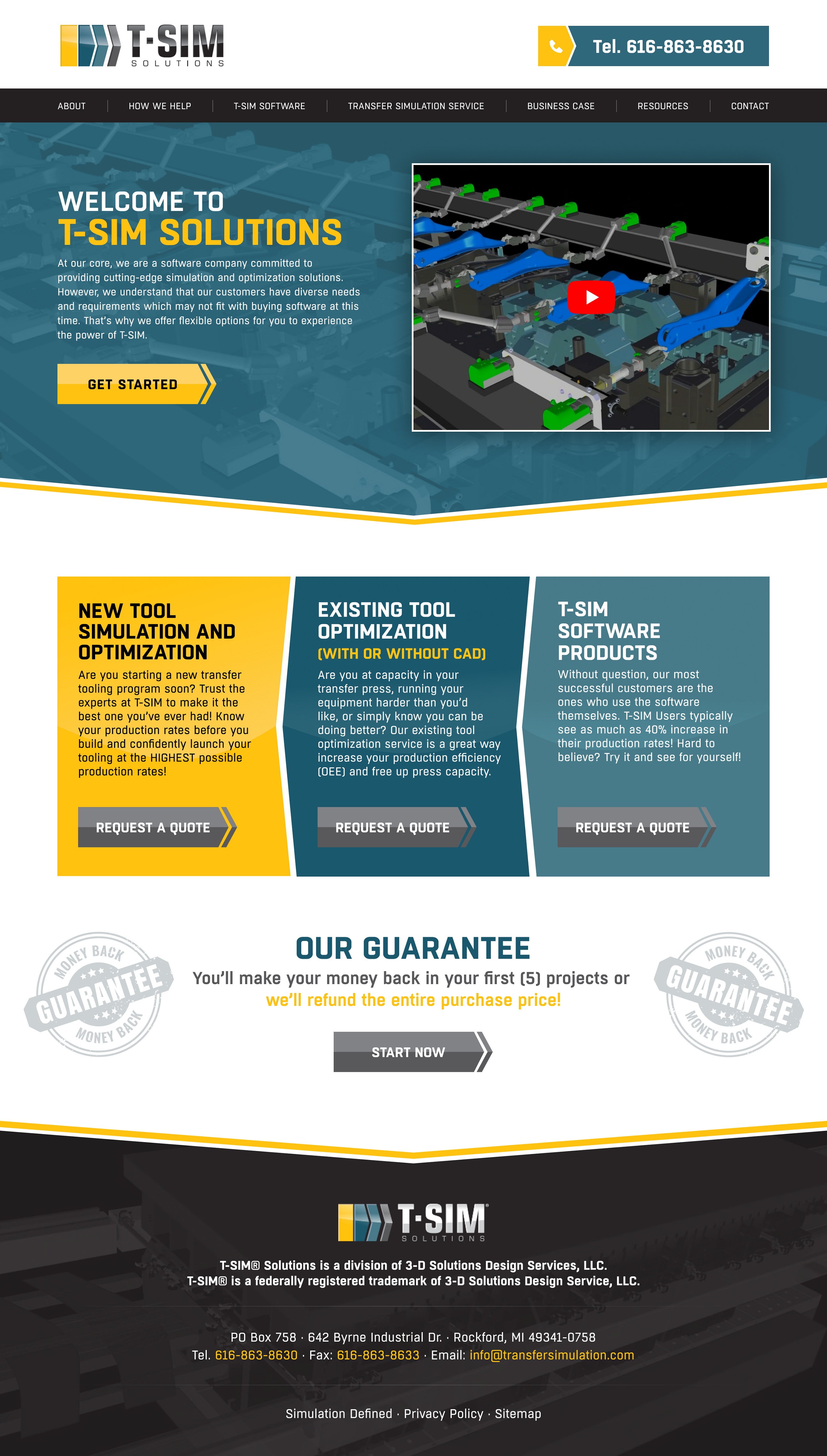Landing Page Design by Afeli Daniel Ifechukwude for T-SIM Solutions | Design #32800003
