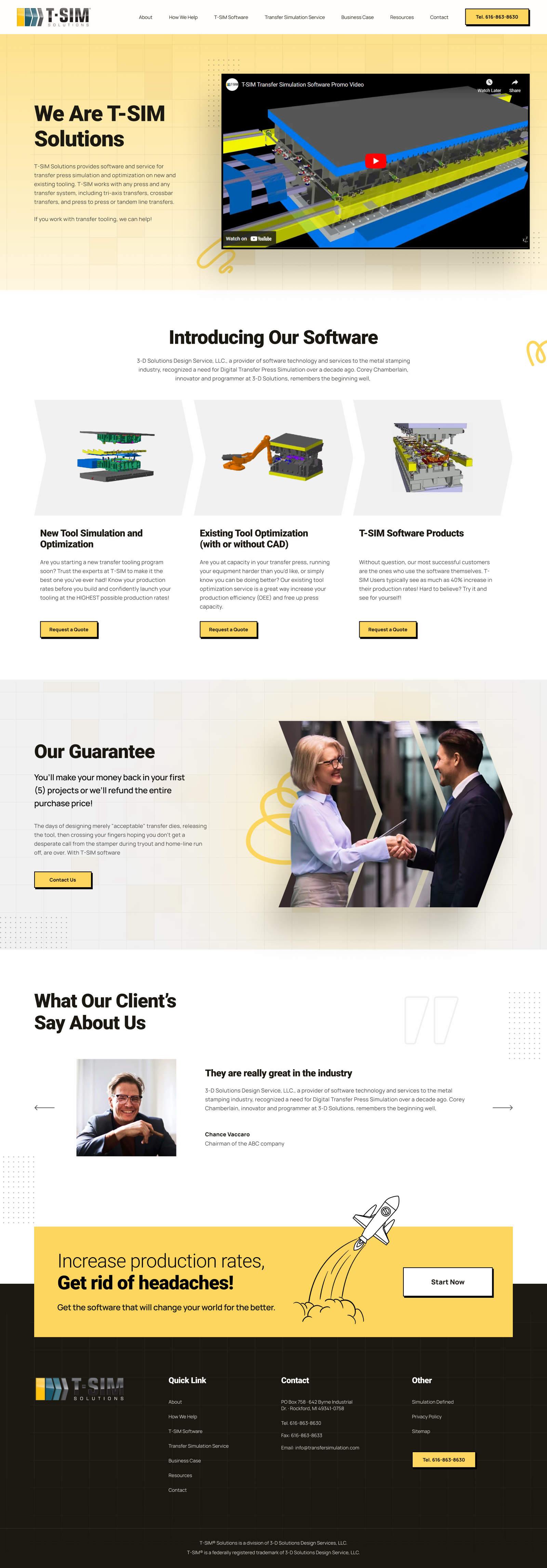 Landing Page Design by Designer Amal for T-SIM Solutions | Design #32818773