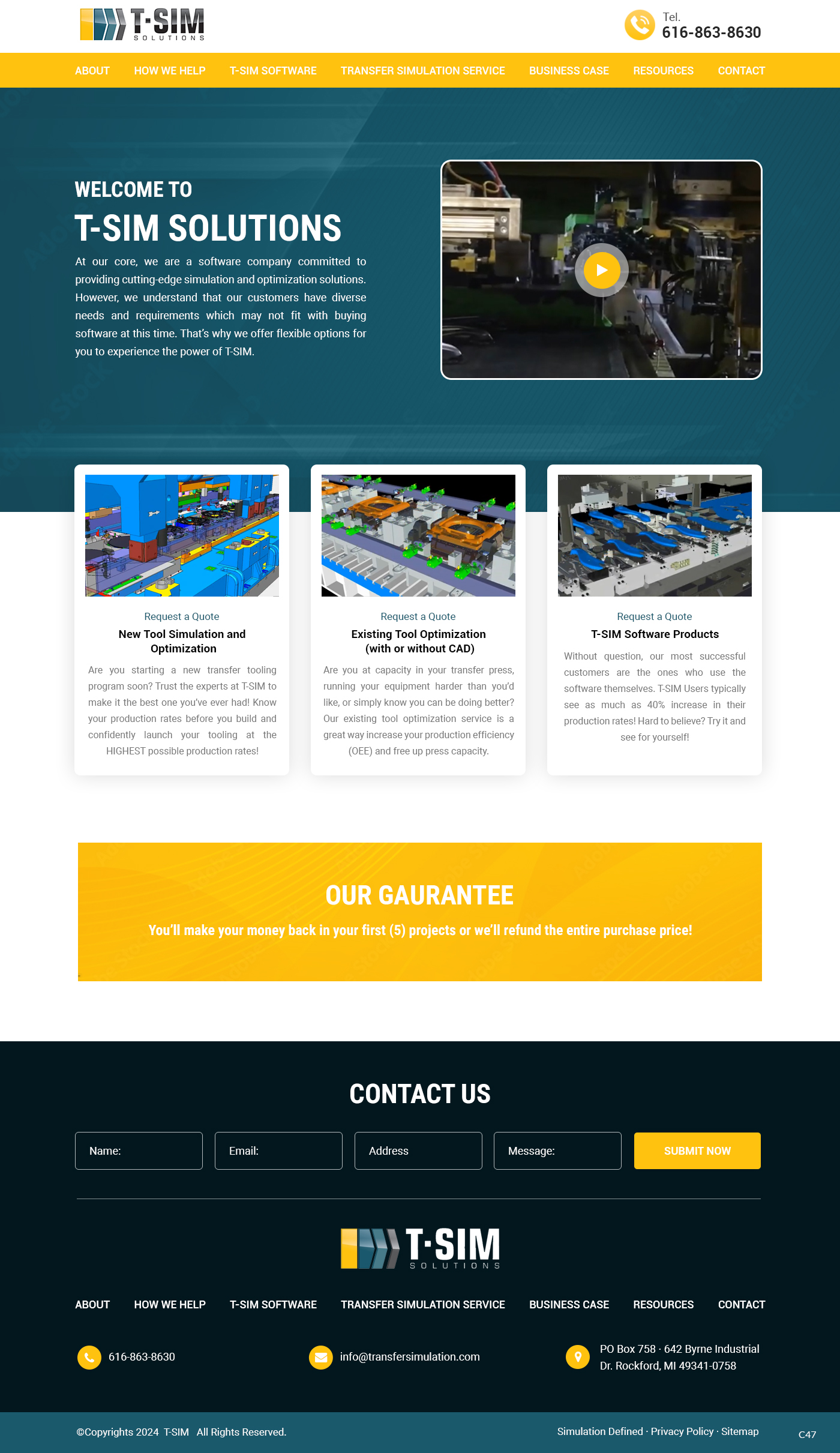 Landing Page Design by pb for T-SIM Solutions | Design #32794996