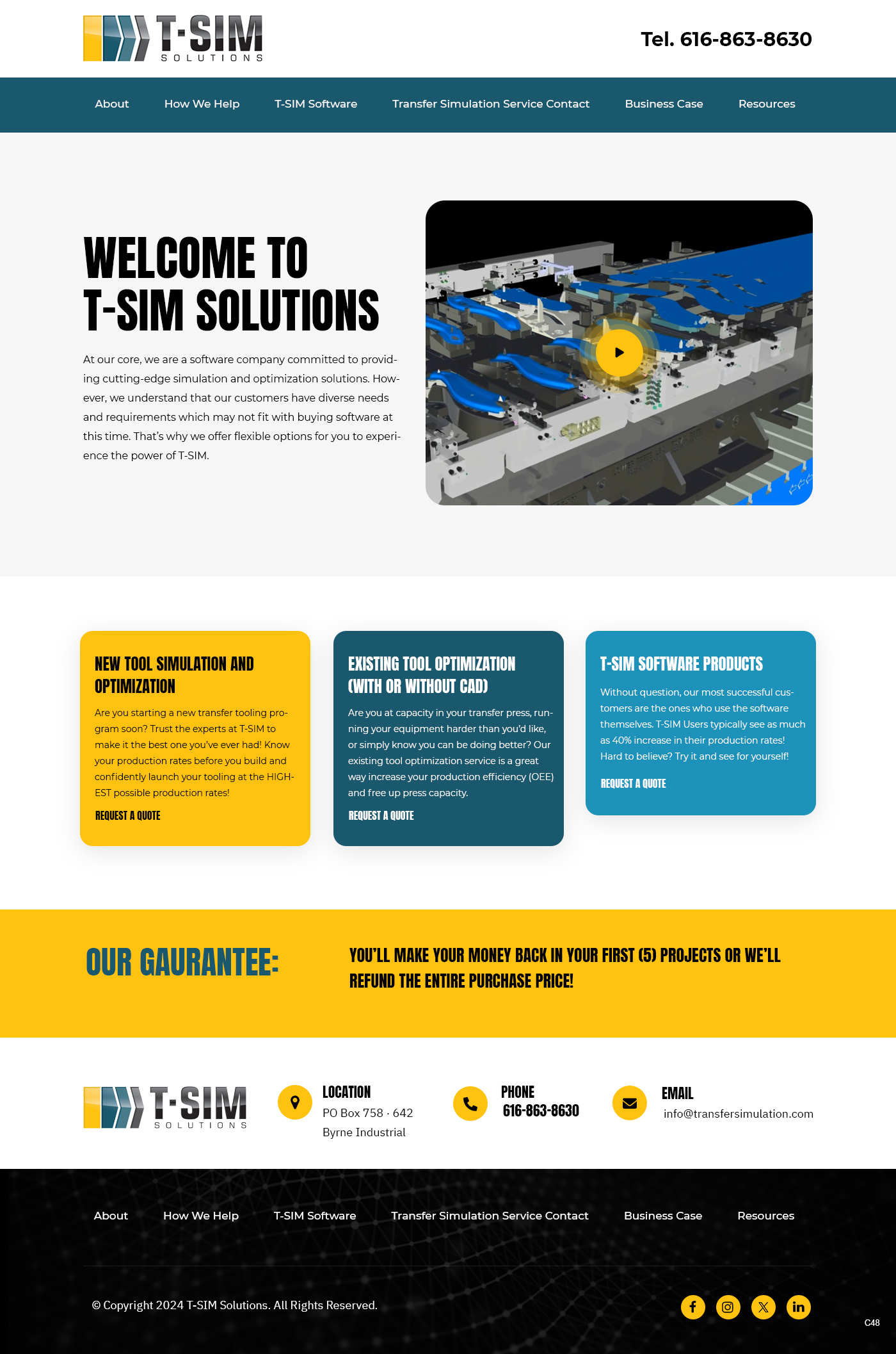 Landing Page Design by pb for T-SIM Solutions | Design #32795006