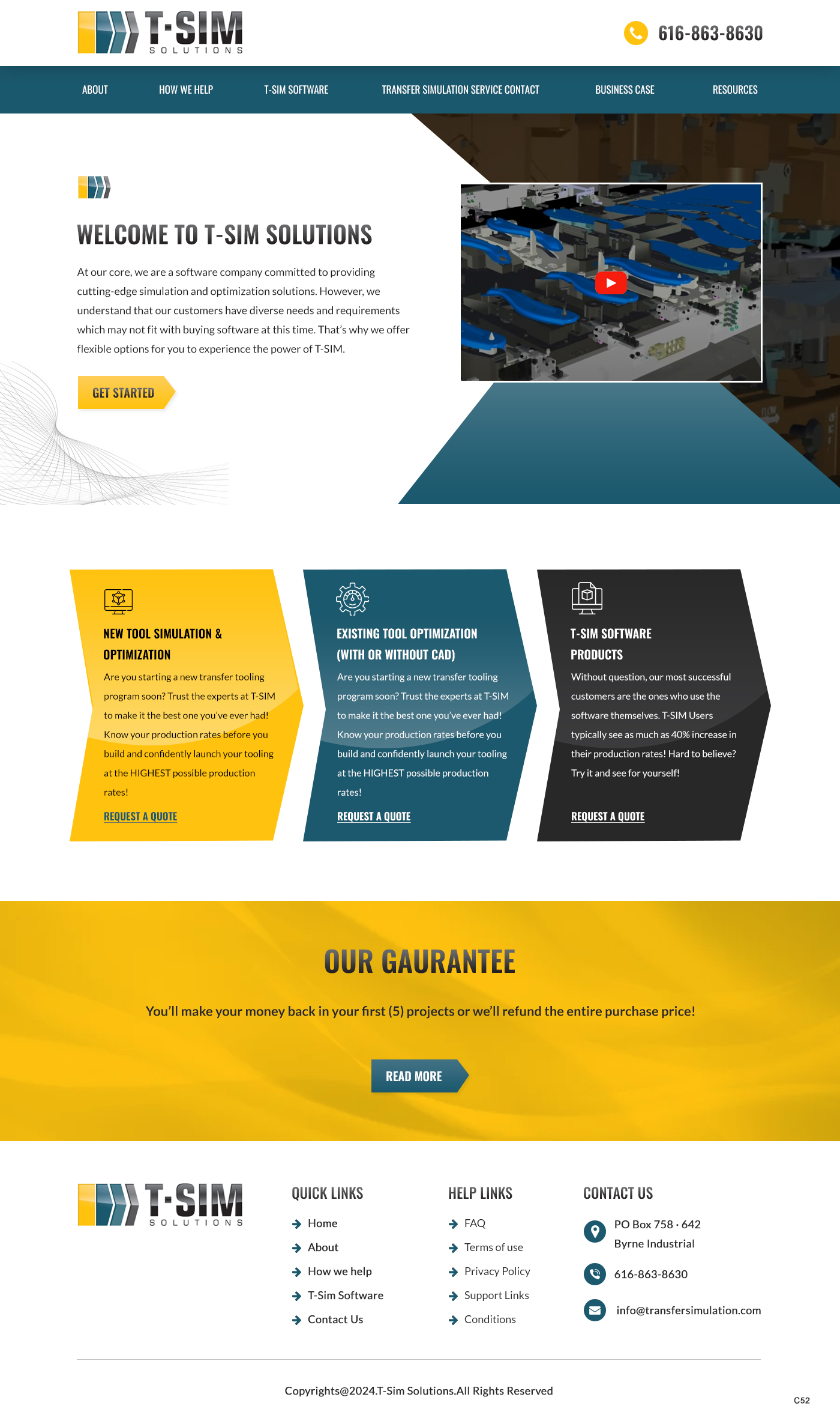 Landing Page Design by pb for T-SIM Solutions | Design #32795009