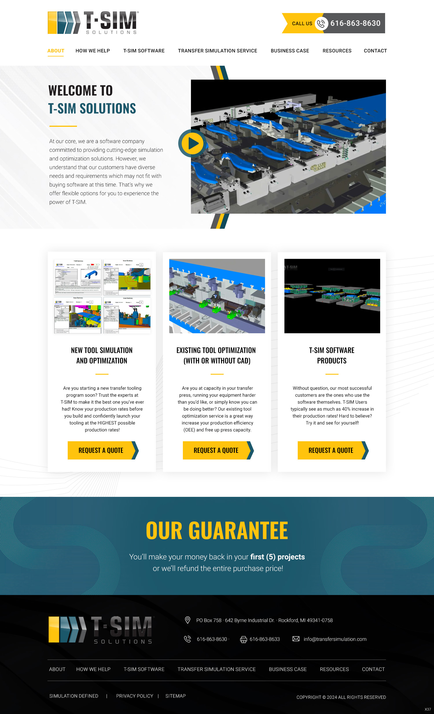 Landing Page Design by pb for T-SIM Solutions | Design #32795011