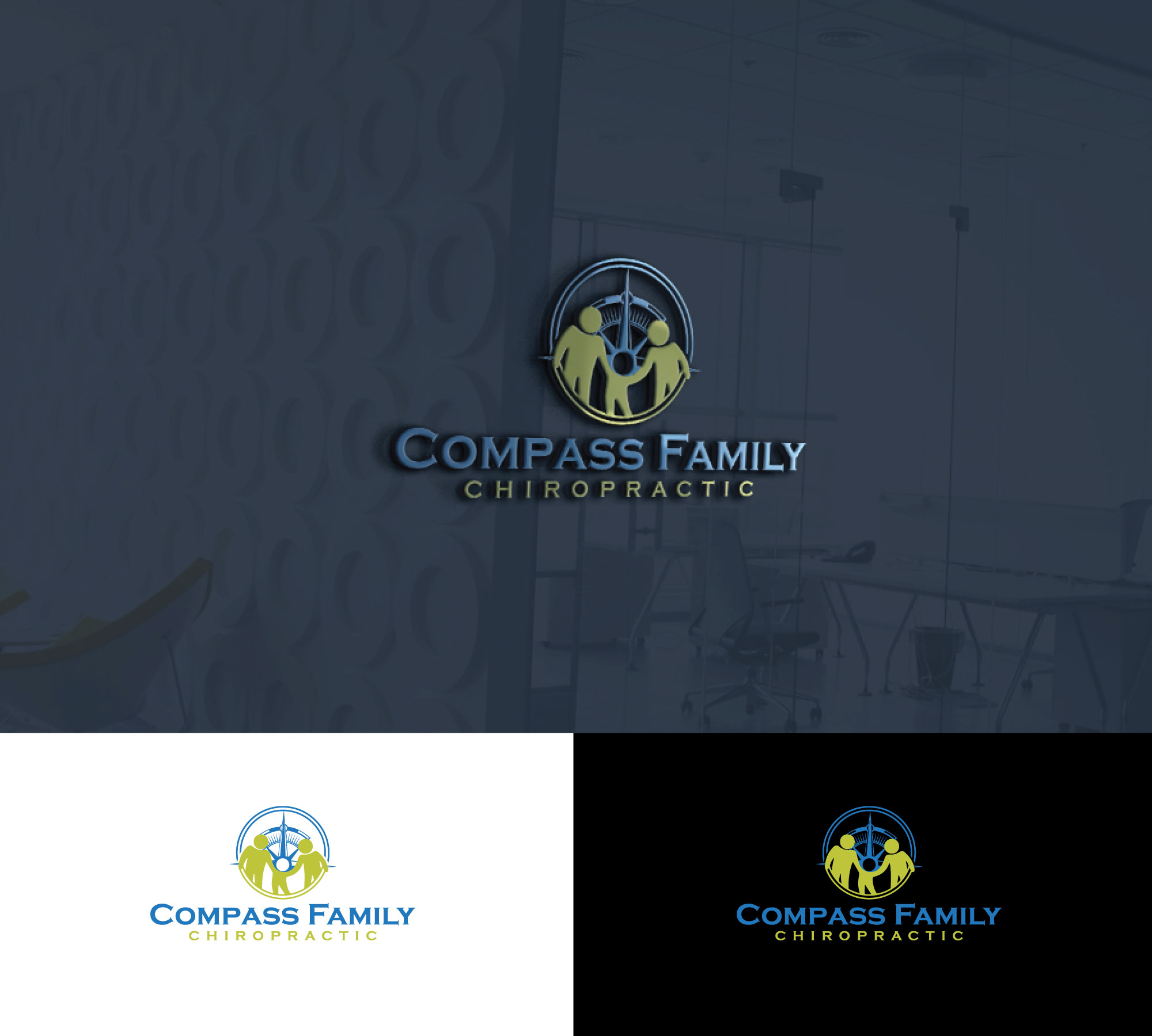 Diseño de Logo por RRR Design para Compass Family Chiropractic | Diseño #32820611